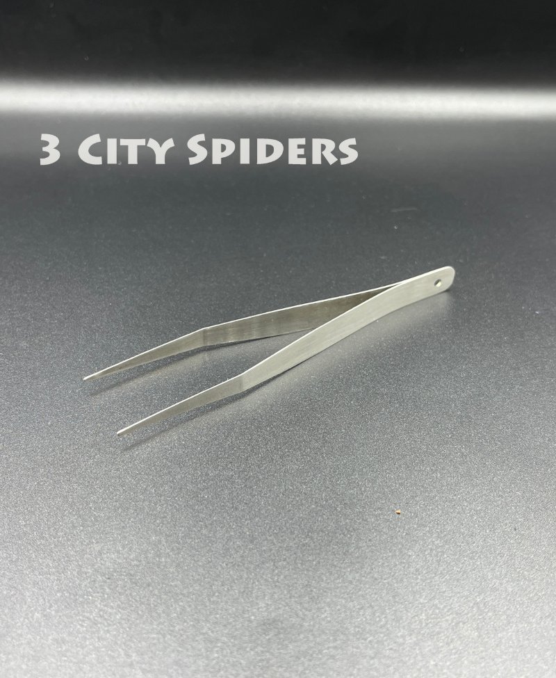 Miękka pęseta metalowa prosta - 12cm