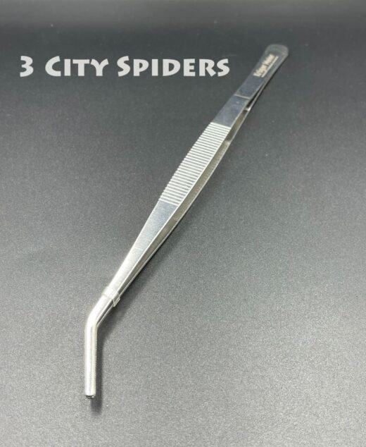 Pęseta metalowa zagięta - 25cm